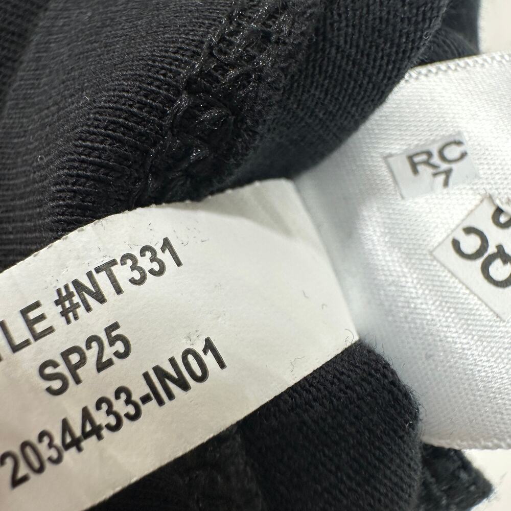 Madewell Puff Sleeve Tee Shirt Cotton Top Relaxed Minimalist Jet Black XXS NWT - Picture 11 of 13